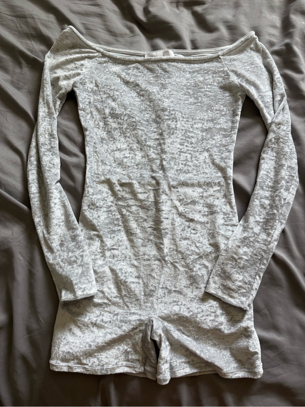 Indah crushed velvet romper